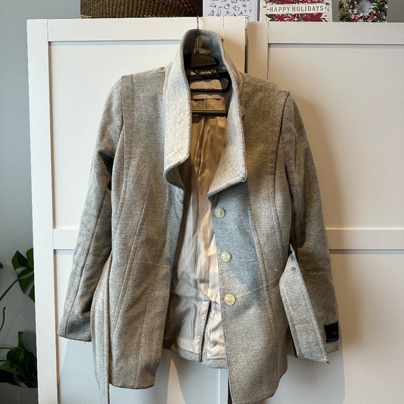 Wool And Cashmere Blend Wrap Coat From Wilfred Aritzia - Picture 1 of 3